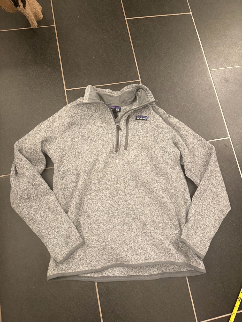 Patagonia Better Sweater 1/4 Zip Pullover Gray Heather Large L